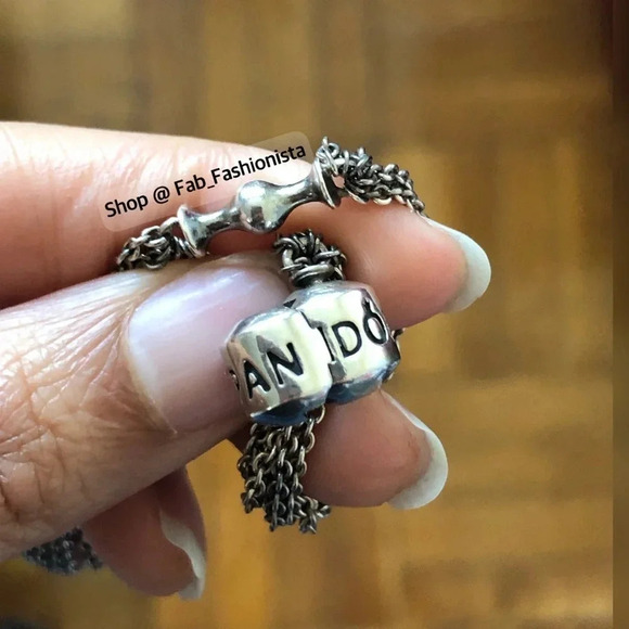 Pandora Sterling Silver Clip Bracelet - Picture 9 of 13